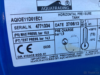 Nádrž tlaková expanzní Aquatrading VA 024 nová 900 kč - 14
