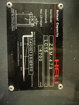 Elektrický Vysokozdvižný vozík VZV HELI CPD18 EX418 - 14