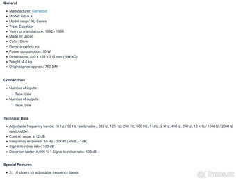 KENWOOD GE-9X Stereo Graphic Equalizer / Vintage / Rare - 14