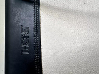 7 x Thonet S33 Konzolová židle Bauhaus Classic Kůže černá - 14