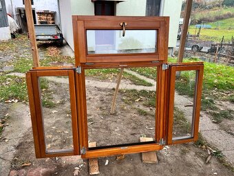 Zánovní dřevěná okna a francouzské dveře/okno - 14