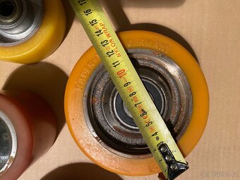 Paletový vozík, paleťák- kolečka- nová-více kusů a velikostí - 14