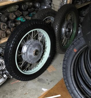 Pneu 3.75-19 i-40 duše pásek pod duši dráty Ural M72 K750 - 14