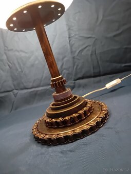STEAMPUNK RECYCLE ART LAMPY - PATINOVANÝ KOV - Užité umění. - 14