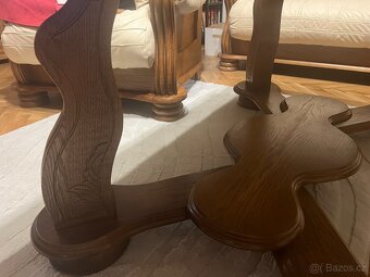 Rustikální kožená sedací souprava - 14