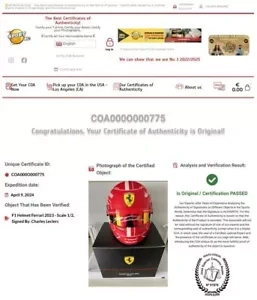 HELMY Ferrari 1:2 Leclerc -orig.podpisy,Sains - 14