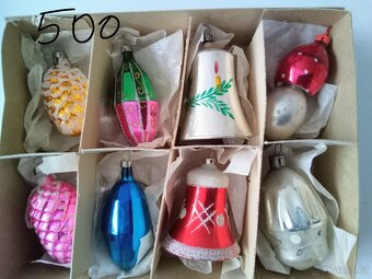 Vánoční, staré ozdoby, baňky - 14