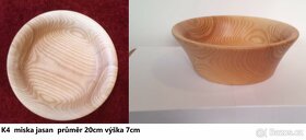 Dřevěné misky -krásný a praktický dárek - 14