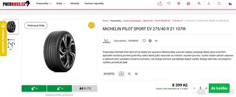 Letní pneumatiky MICHELIN 275/40 R21 107W XL EV MO - 14