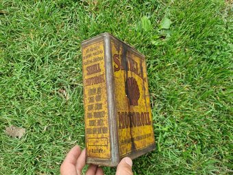 Historické plechovky od oleje. Mobiloil, Shell, Fantolin. - 14