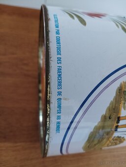 PLECHOVÁ DÓZA HB HENRIOT QUIMPER - 14