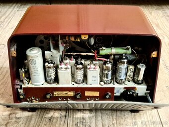 Staré rádio Philips B3X72U/69, 1957-58, Holandsko - 14
