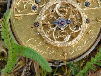 Starožitné anglické stříbrné kapesní "Špindlovky"CABRIER  - 14
