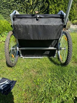 Přívěs na kolo Jogger pro 2 děti - vozík za kolo - 14