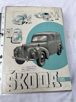 Škoda originální prodejní letáky 1940-1999 - 14