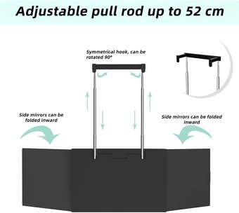 5stranné zrcadlo-dobijecí LED světlo - 14