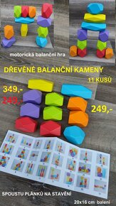 Nové dřevěné montessori hry a hračky - 14