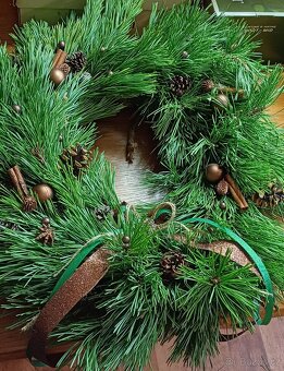 Adventní věnce, živé girlandy, svícny - 14