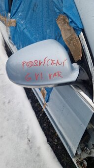VW golf VI. karoserie + dveře +díly z jiného vozu černá met - 14