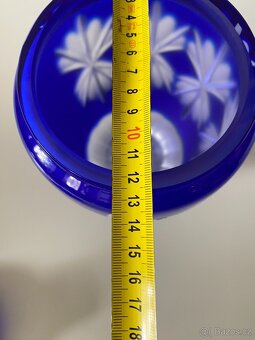 dóza skleněná dóza přejímaný křišťál urna sklo - 14