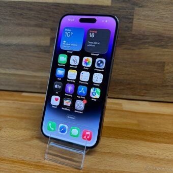 IPhone 14 Pro 256GB, fialový, 100% baterie, eSIM (záruka) - 14