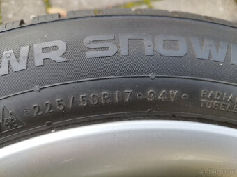ALU 7x17 ET45 zimni pneu Nokian 225/50 R17 - 14