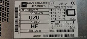 Originální autorádio OPEL - 14