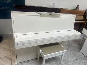 Bílé pianino Reiger Kloss se zárukou 5 let, doprava zdarma. - 14