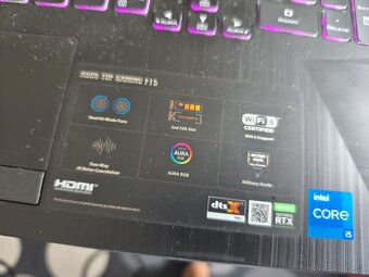 Herný notebook Asus TUF Gaming F15 - aj vymením - 14