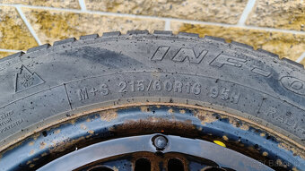 Sada zimních kol 215/60 R16 95H, disk 6,5Jx16 H2 ET41, rozte - 14