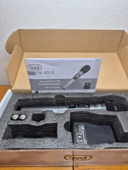 Jednosměrný bezdrátový dynamický mikrofon EM 401 R - 14