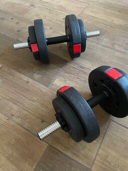 Posilovací set,lavice,bench press,stojan,činky,osa,závaží - 14