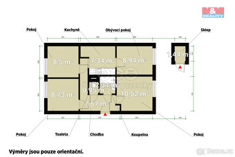 Pronájem bytu 4+1, 50 m², Praha, ul. Molákova - 14