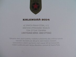 AC Sparta Praha Výroční nástěnný kalendář - 14