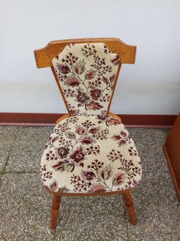 Jídelní set, rustikální nábytek, lavice, židle, stůl - 14