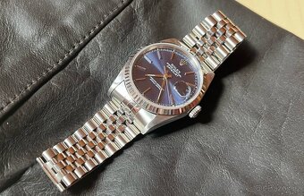 ♛ Rolex Datejust 16234 Modrý Sunburst, Bílé Zlato 🇨🇭 - 14