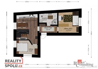 Prodej, domy/rodinný, 47 m2, Vlčí 20, 44001 Chlumčany, Louny - 14