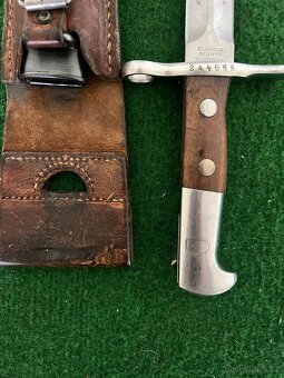 Švajčiarsky bodák Model 1889/18 s puzdrom a závesom - 14