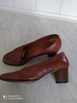 dámské kozačky kožené vel.38 černé a hnědé - 14