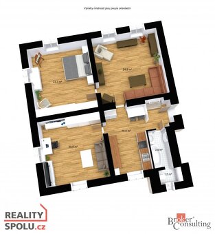 Prodej, byty/3+1, 91 m2, Masarykova 451/10, 46001 Liberec, L - 14
