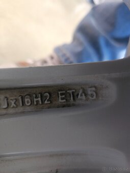 Alu Audi 7,5x16 ET 45 + pneu letní Pirelli 225/55/16 5-6 mm - 14