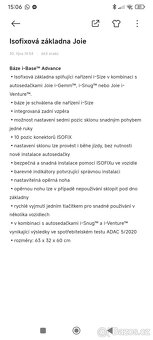 Autosedačka Joie I-Snug a báze i-Base Advance - 14