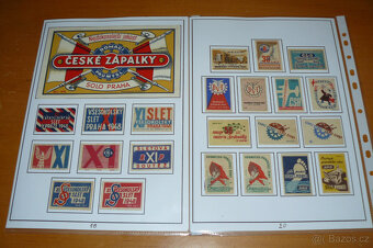 Kompletní Československé zápalkové nálepky domácí trh 45/92 - 14
