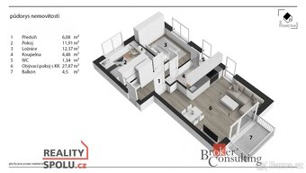 Pronájem, byty/3+kk, 65 m2, Kopřivová 1701/8, 26801 Hořovice - 14