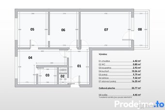 Pronájem bytu 3+1, 60 m2 – Dukelských bojovníků, Znojmo - 14