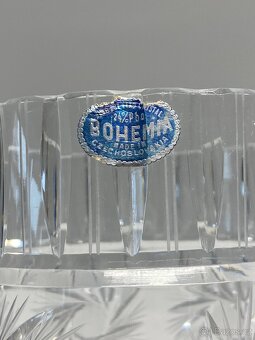 váza velká křišťálová váza broušená sklárna poděbrady - 14