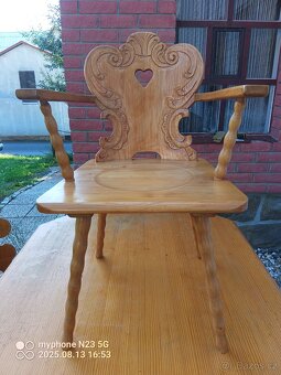 Starožitny nábytek stoly, sofa sedačka+kreslo - 14