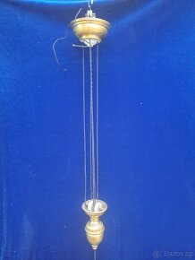 Stahovací lampa - irisované sklo - 14