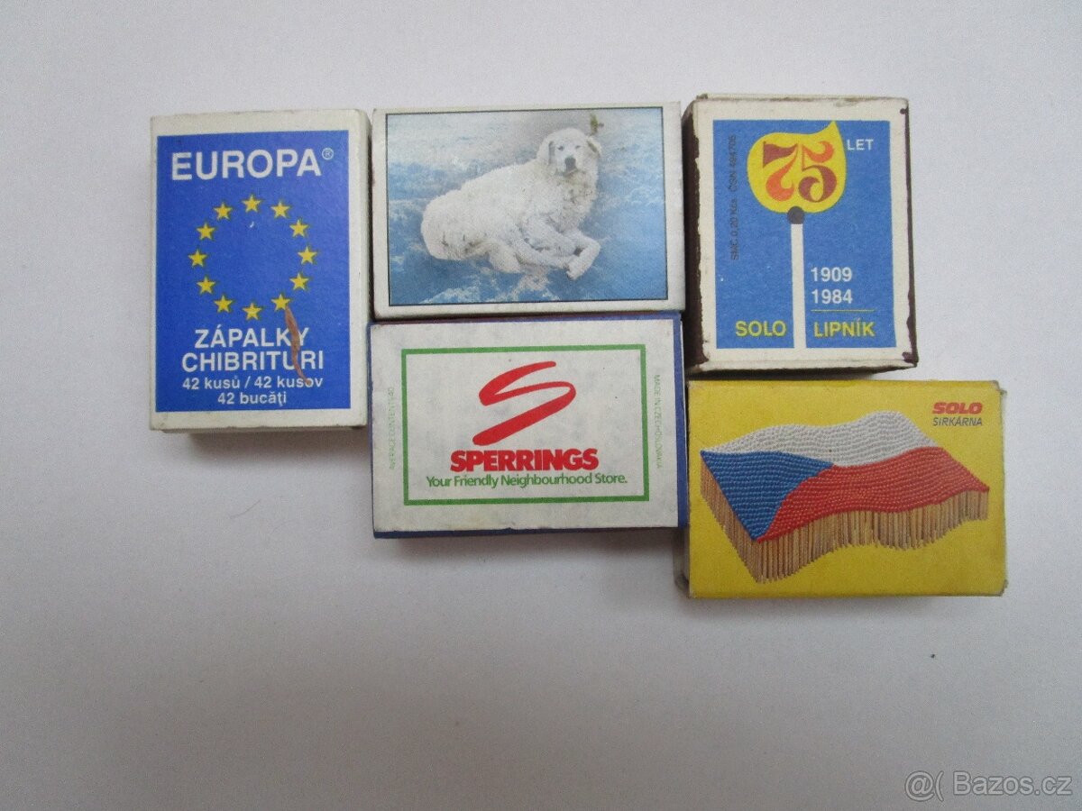 Prodám 74 ks retro zápalky - 15