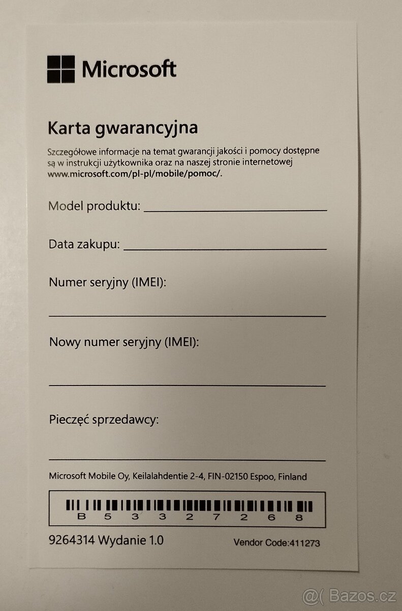 Prodám mobil Microsoft/Nokia Lumia 535 Dual SIM, stav A - 15